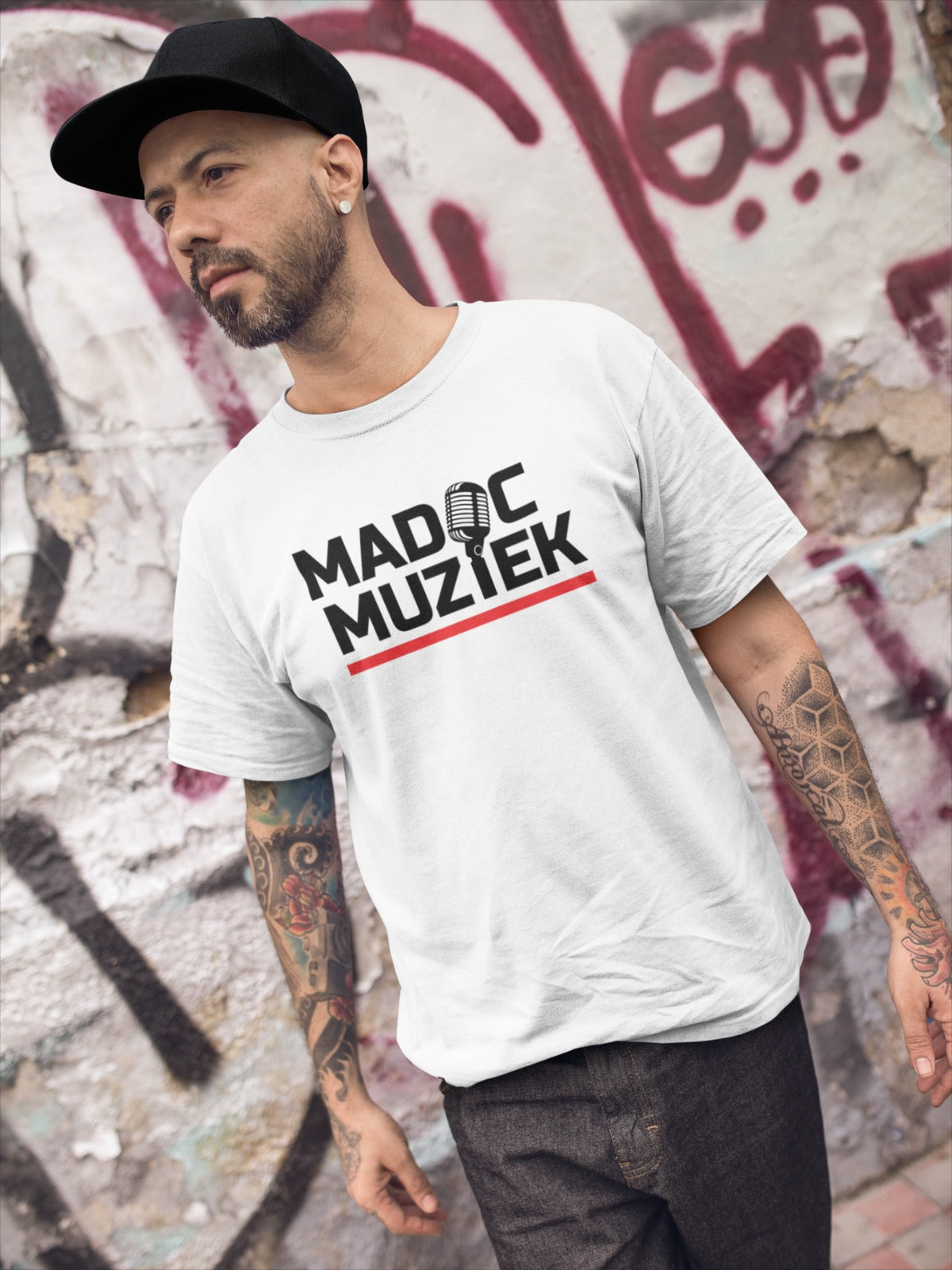 T-shirt 'MadocMuziek' (heren) - Afbeelding 2